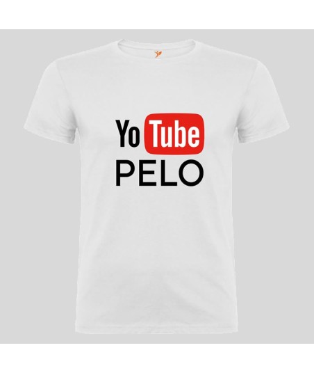 Camiseta YoTube Pelo Blanca