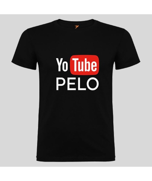 Camiseta YoTube Pelo Negra Camiseta YoTube Pelo Negra
