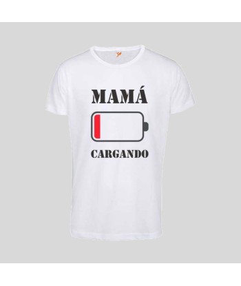 Camiseta Mamá Cargando Batería
