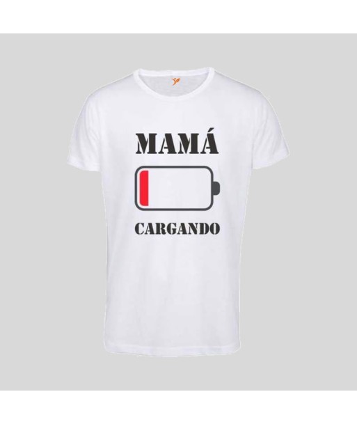 Camiseta Mamá Cargando Batería Camiseta Mamá Cargando Batería