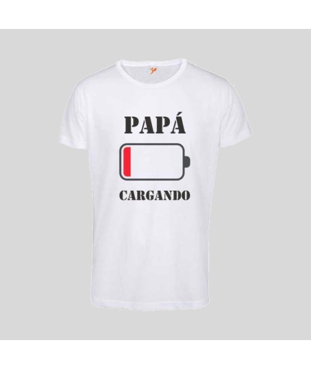 Camiseta Papá Cargando Batería